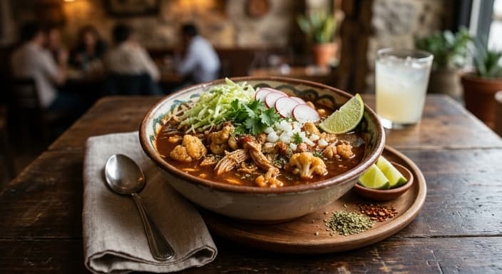 Mexican Chicken Pozole-Style Cauliflower (Low-Carb, No Corn)