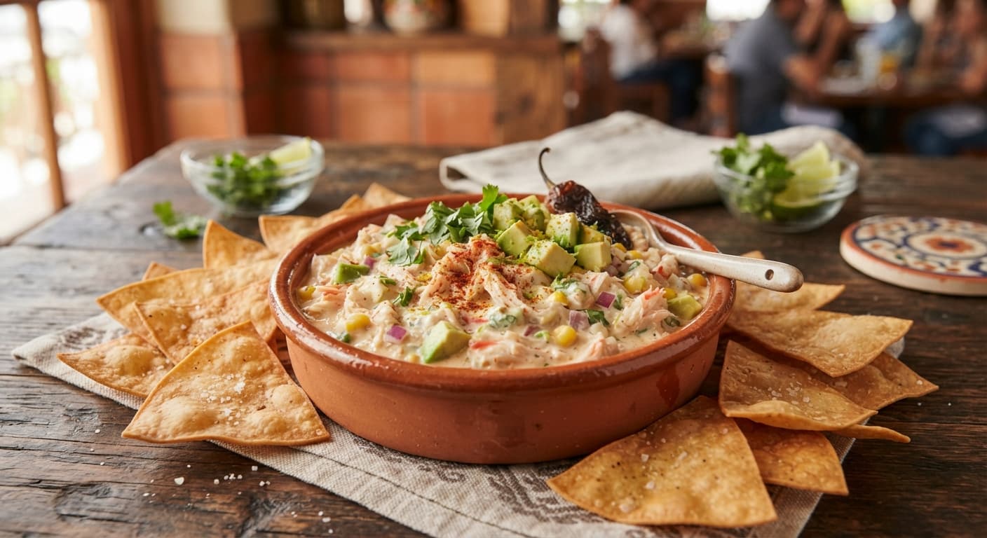 Mexican Chipotle Avocado Imitation Crab Dip