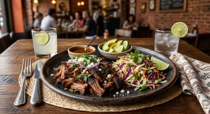 Mexican Chipotle Pork Carnitas with Cabbage Slaw (Low-Carb)