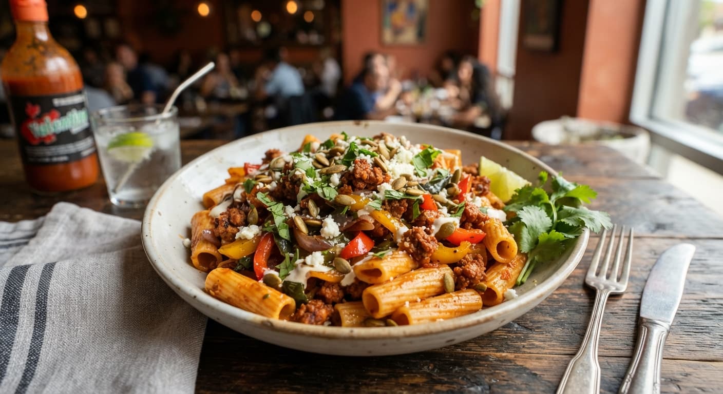 Mexican Chorizo and Pepper Pasta