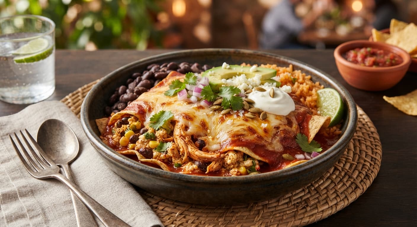 Mexican Cottage Cheese Enchilada Bowl