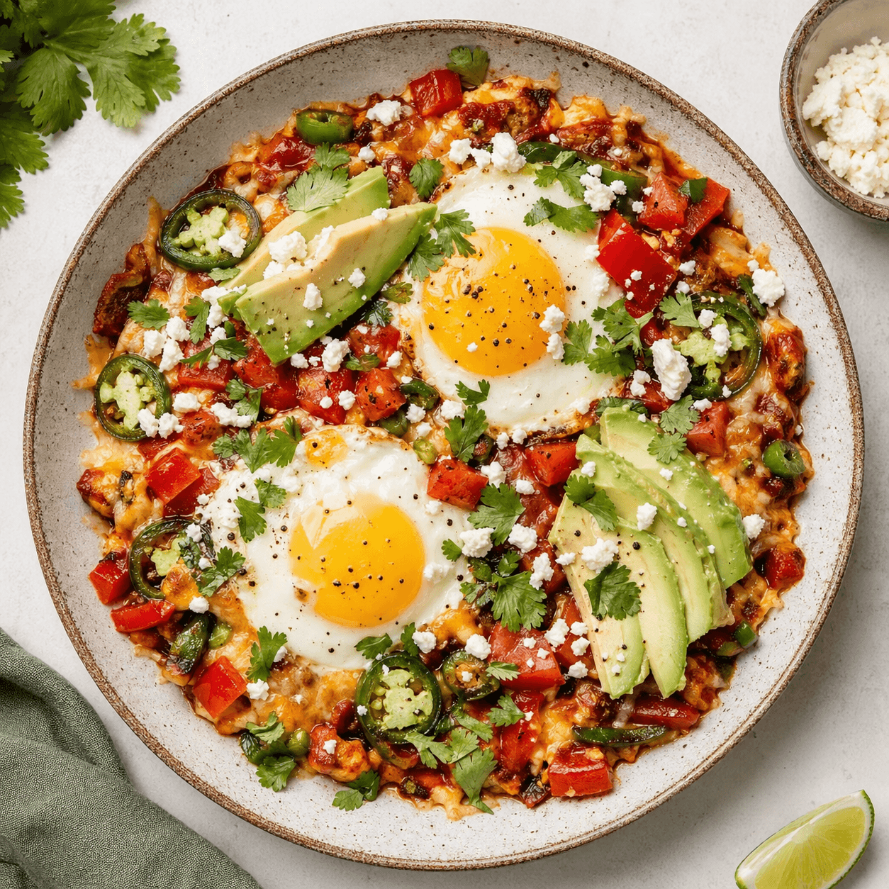 Mexican Huevos Rancheros Skillet (Low-Carb)
