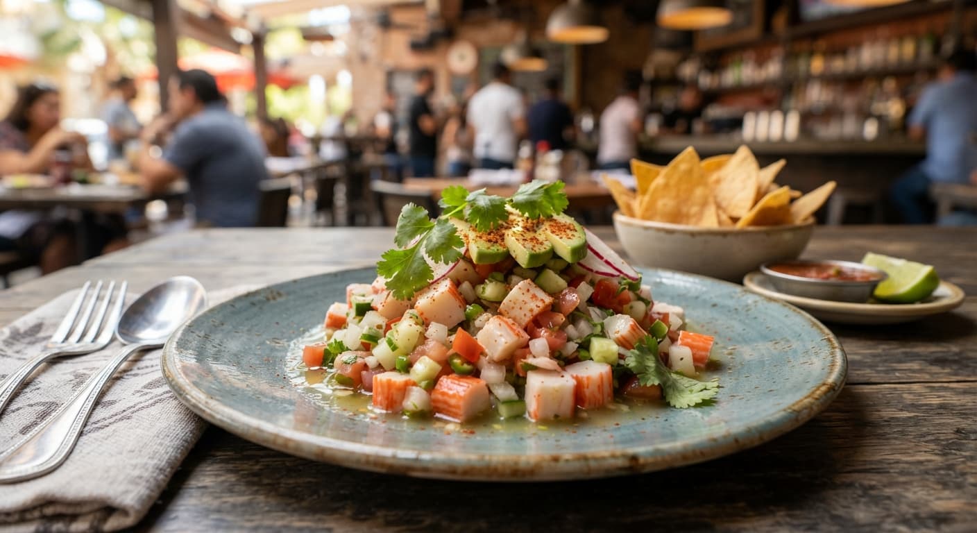 Mexican Imitation Crab (Surimi) Ceviche
