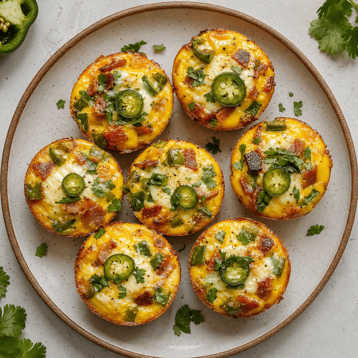 Mexican Jalapeño Popper Egg Cups (No Bread, Low-Carb)