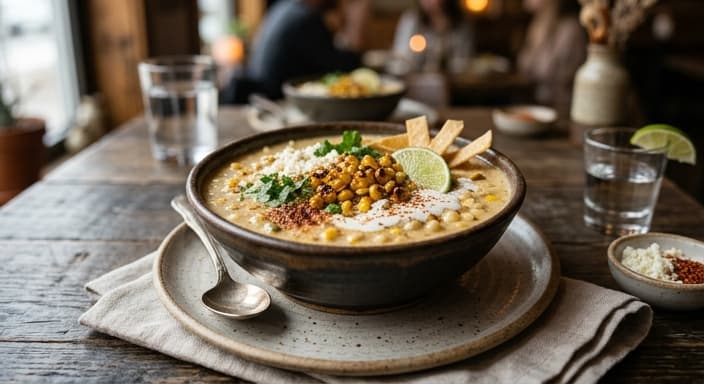 Mexican Street Corn Soup (Esquites-Style)