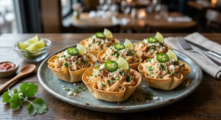 Mexican Street-Corn-Style Chicken Salad Cups (No Corn)
