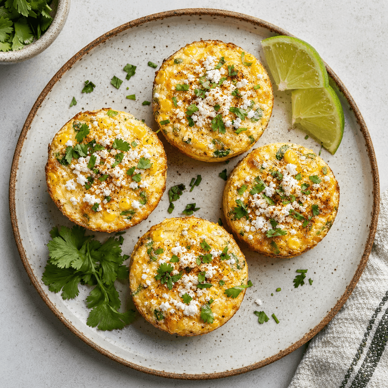 Mexican Street Corn-Style Egg Muffins (Low-Carb)