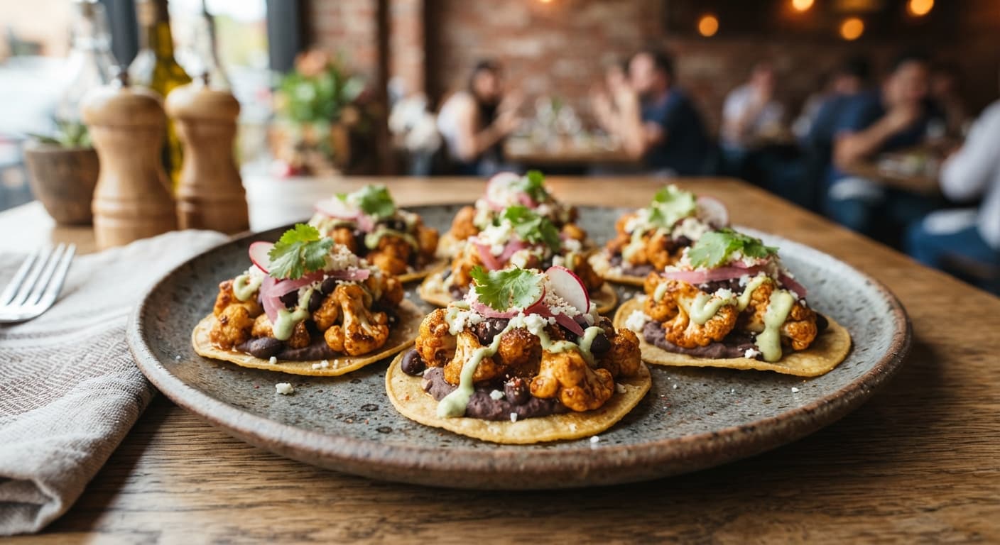 Mexican‑Style Cauliflower Tostada Bites