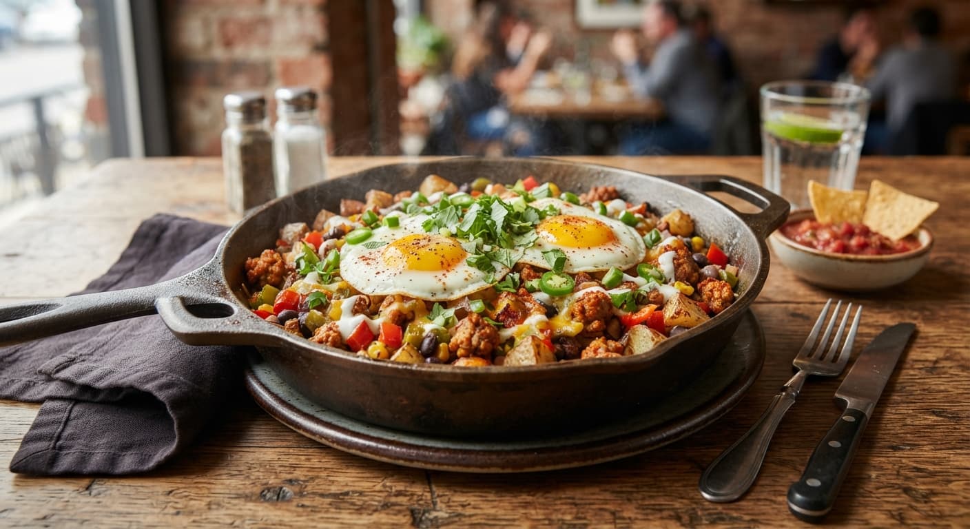 Mexican Turkey Sausage Breakfast Skillet
