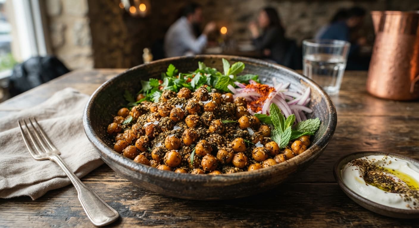 Middle Eastern Za’atar Roasted Chickpeas