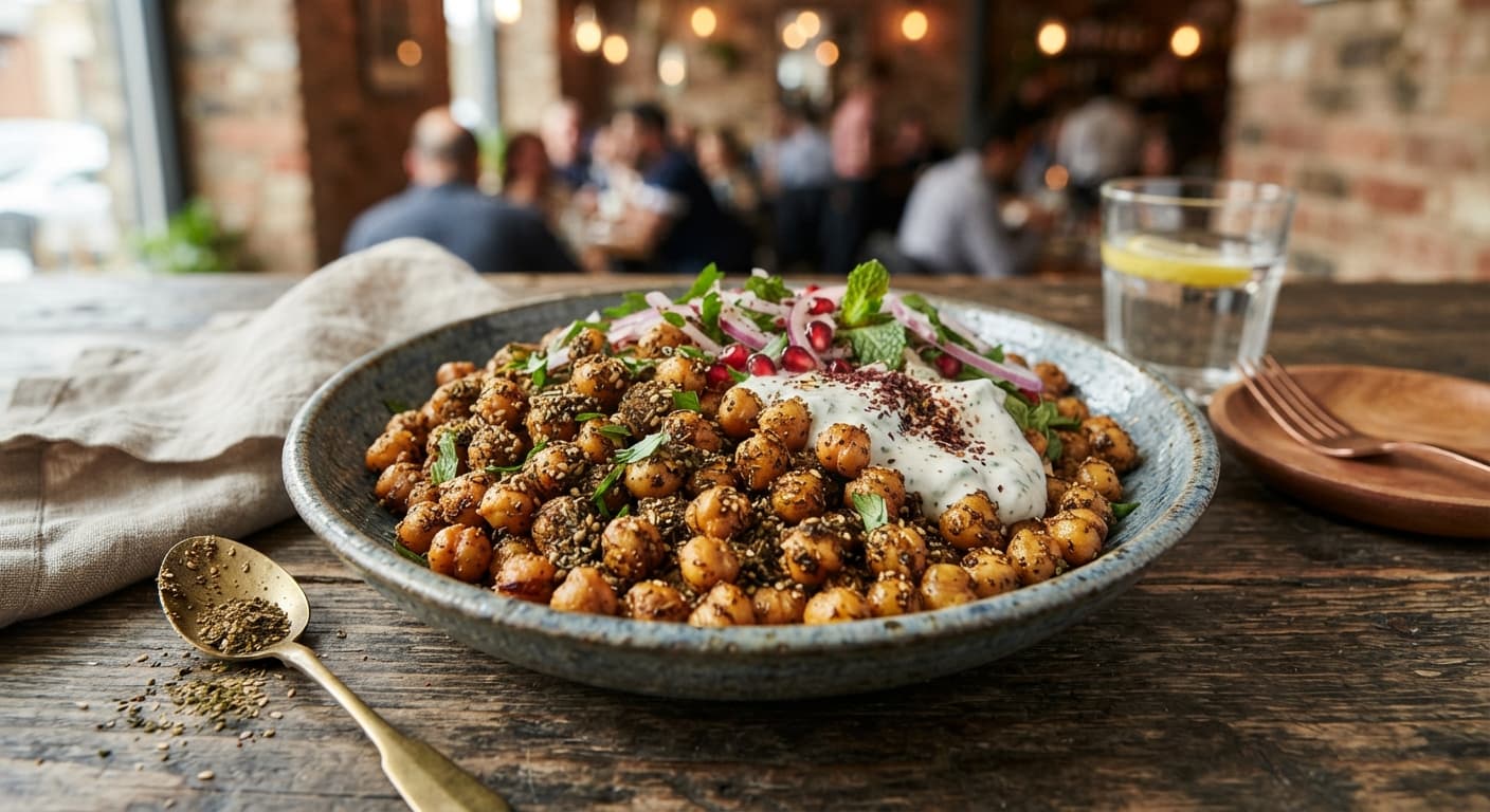 Middle Eastern Za'atar Roasted Chickpeas
