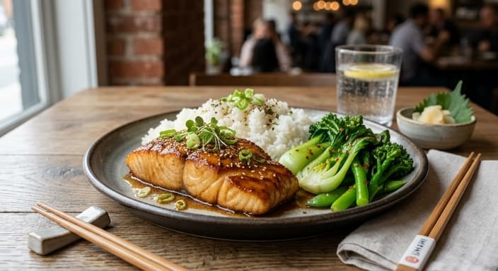 Miso-Butter Cod with Rice and Greens