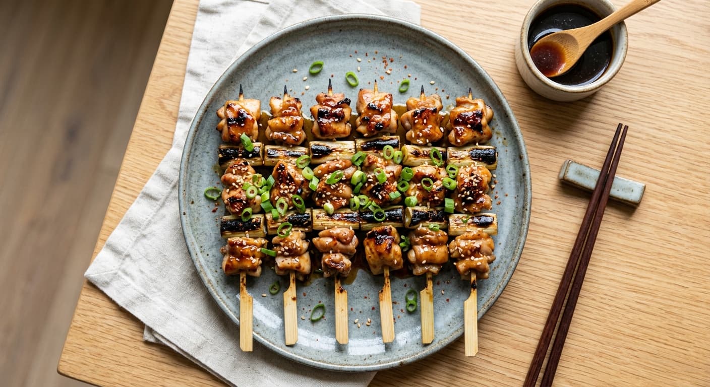 Negima Yakitori (Chicken and Leek)