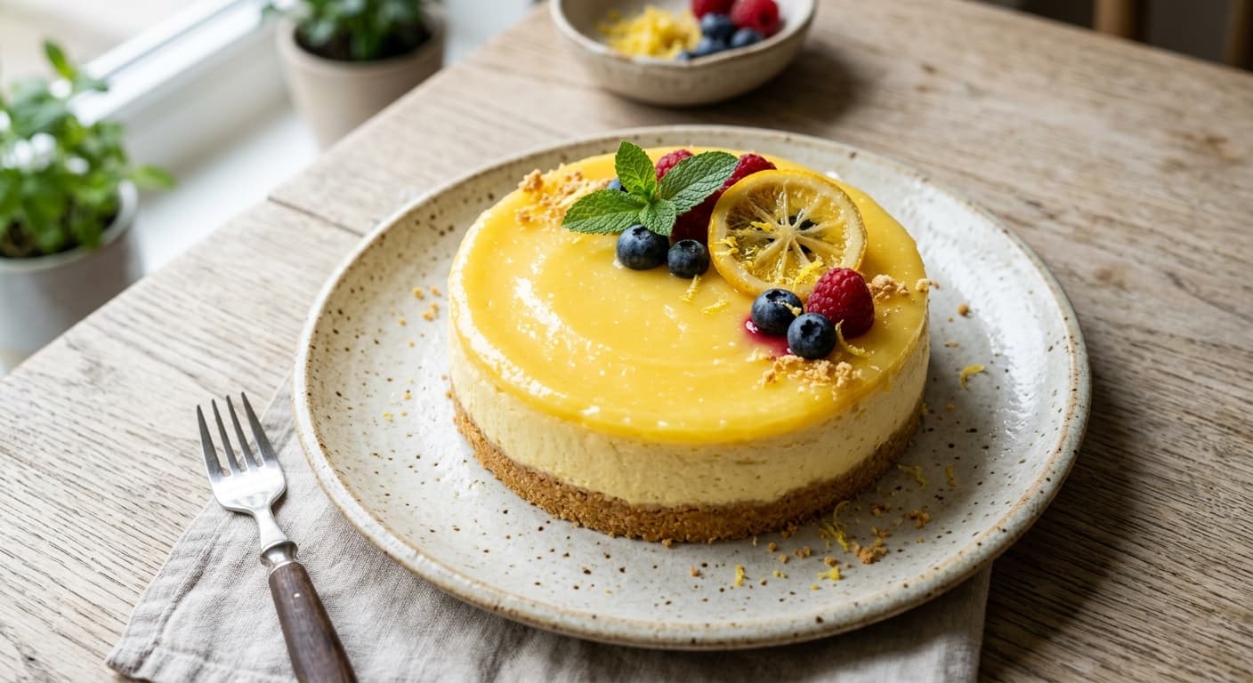 No-Bake Lemon Cheesecake