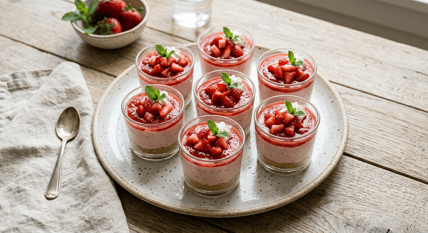 No Bake Strawberry Cheesecake Cups 1770017722747 Ni9f