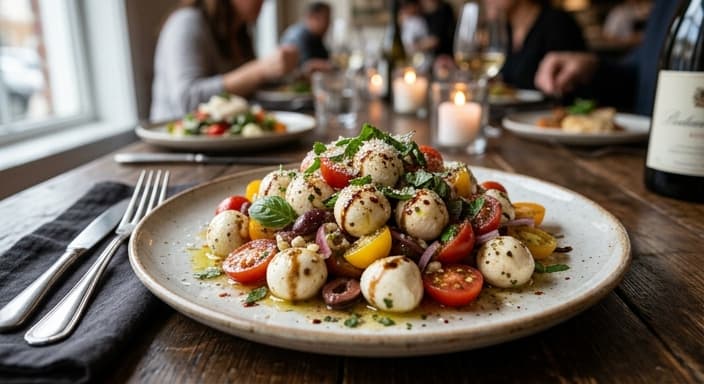 No-Fuss Marinated Mozzarella Salad