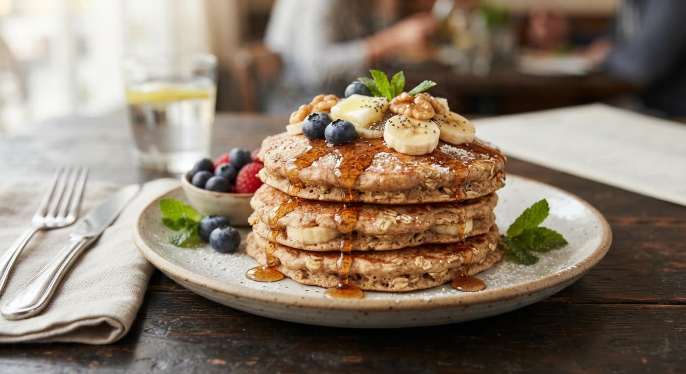 Oatmeal Banana Pancakes (Gluten‑Free)