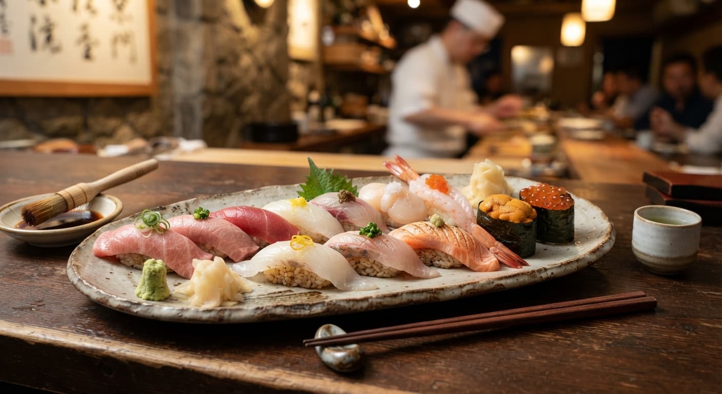Omakase-Style Nigiri Sushi Platter