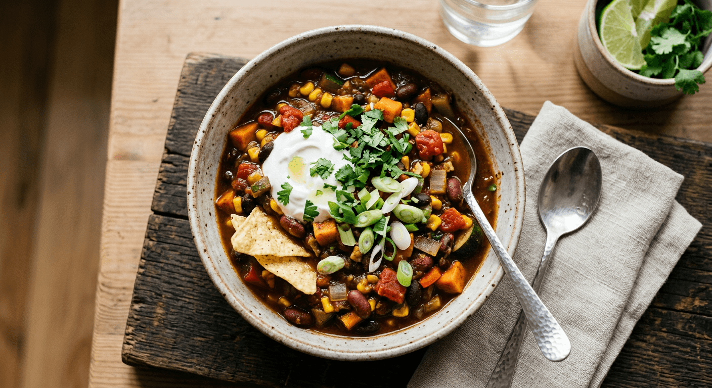 One Pot Weeknight Vegetarian Chili 1769478499440 Vwqn