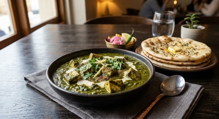 Palak Paneer (Spinach and Paneer Curry)