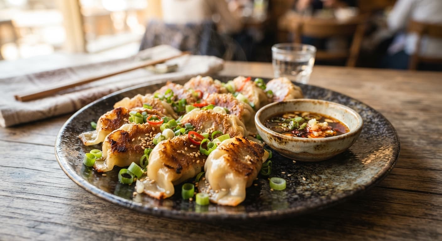Pan-Fried Beef and Celery Potstickers (Low-Carb)