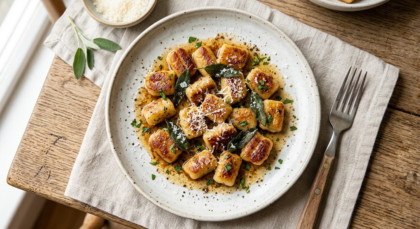 Pan-Seared Gnocchi with Brown Butter