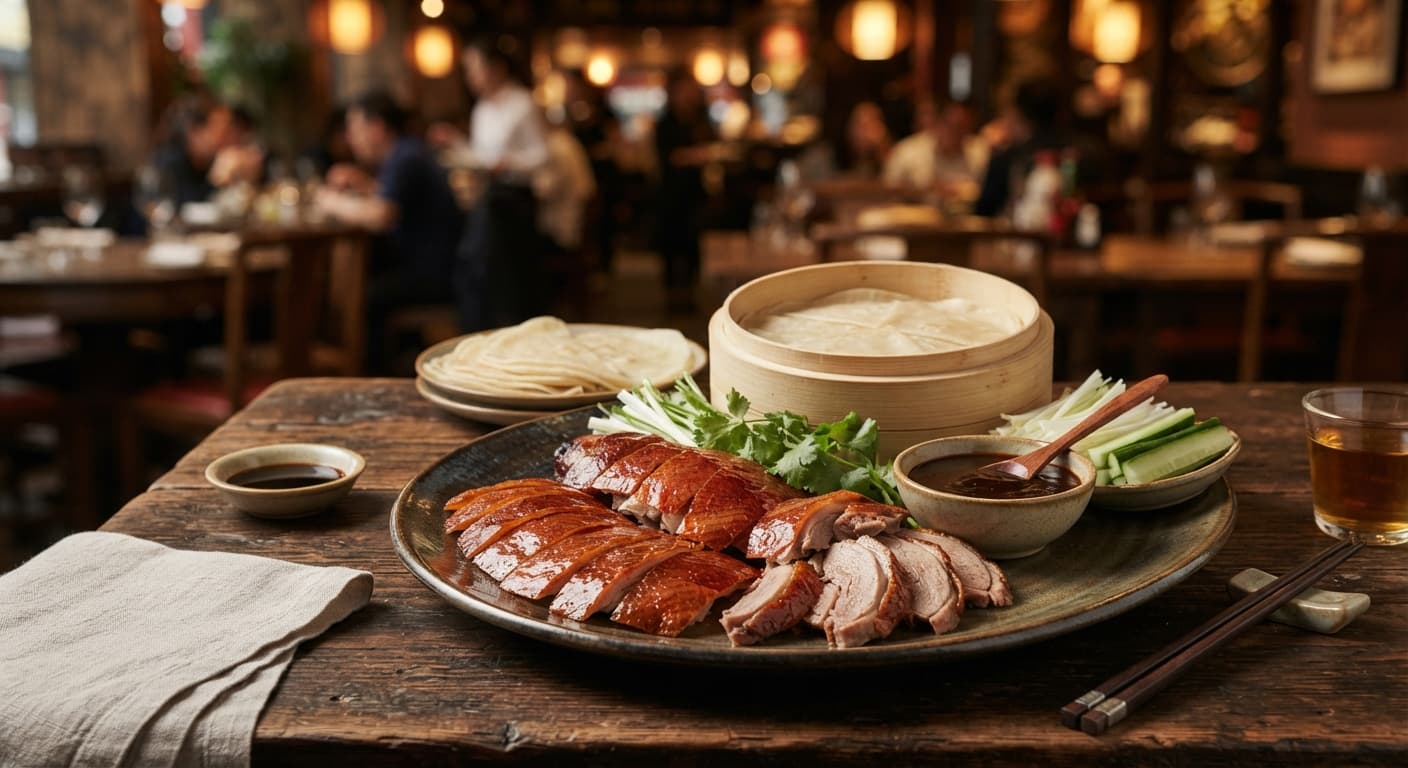 Peking Duck with Mandarin Pancakes
