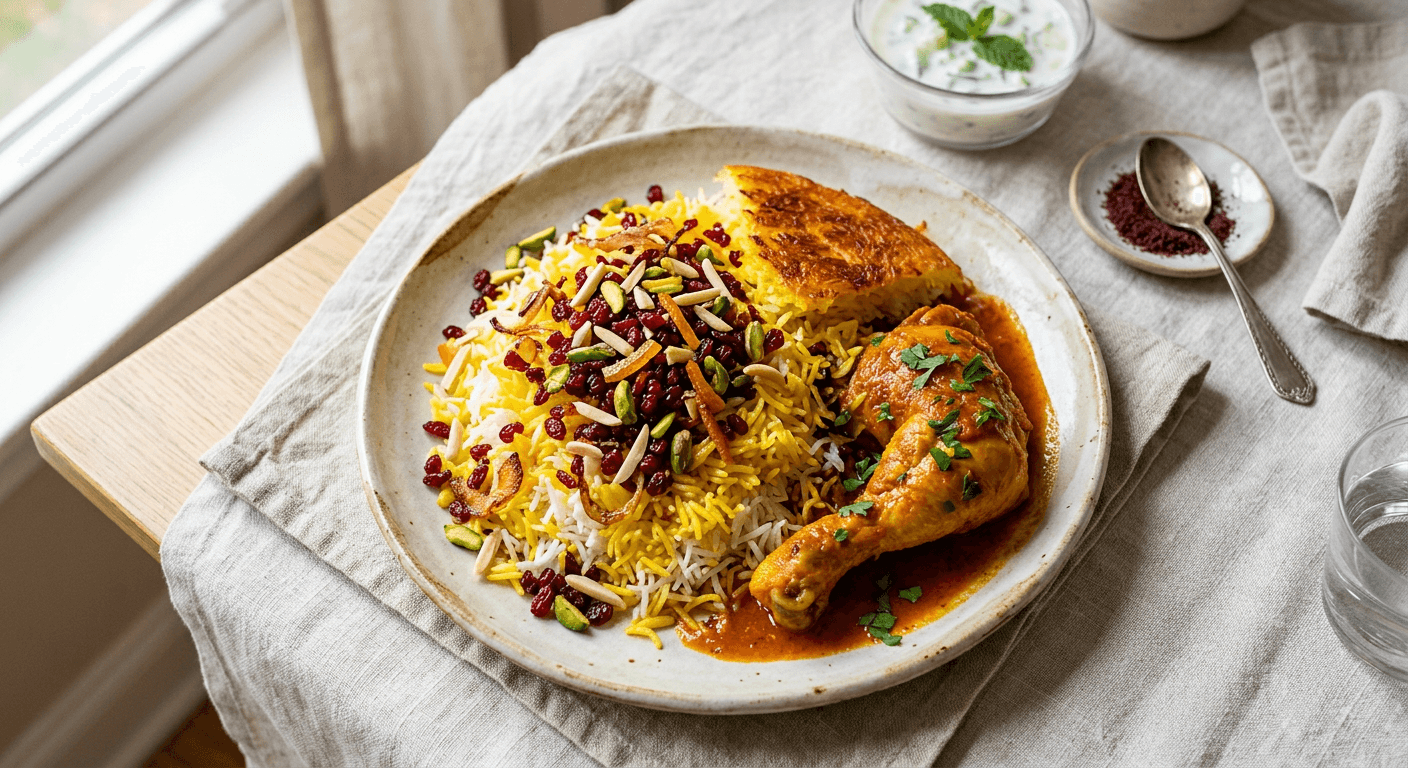 Persian Jeweled Rice (Zereshk Polo)