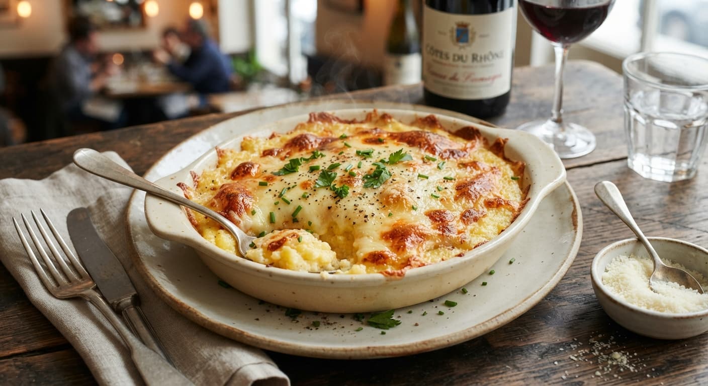 Polenta Gratinée aux Fromages