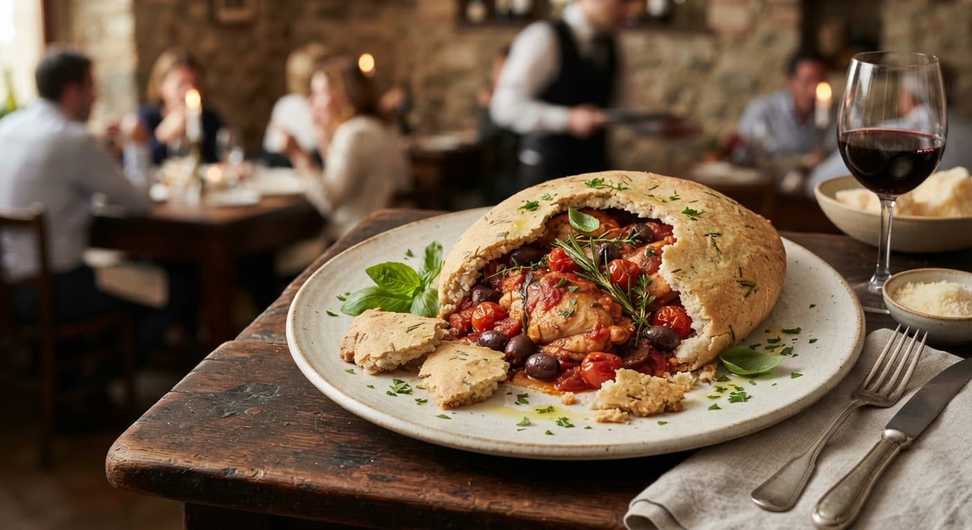 Pollo alla Cacciatora in Crosta di Sale