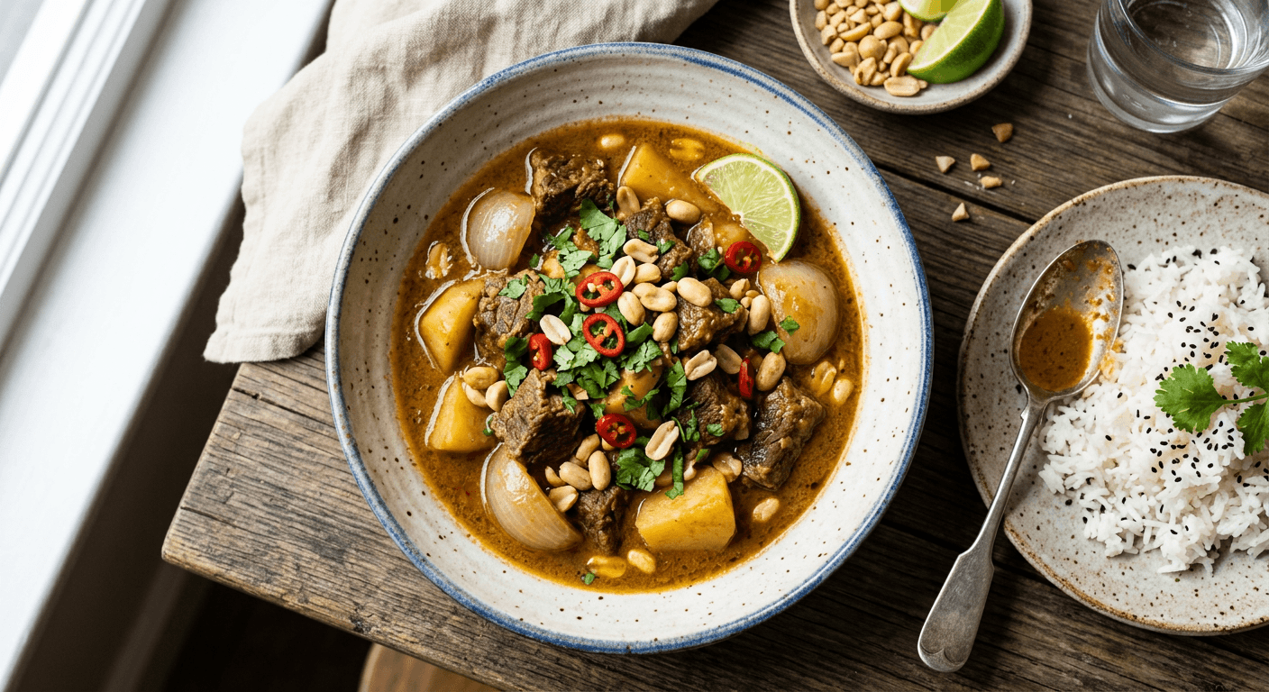 Pressure Cooker Beef Massaman