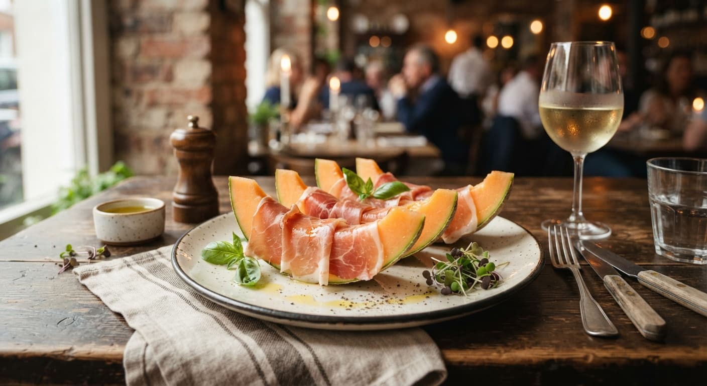 Prosciutto-Wrapped Melon Plates
