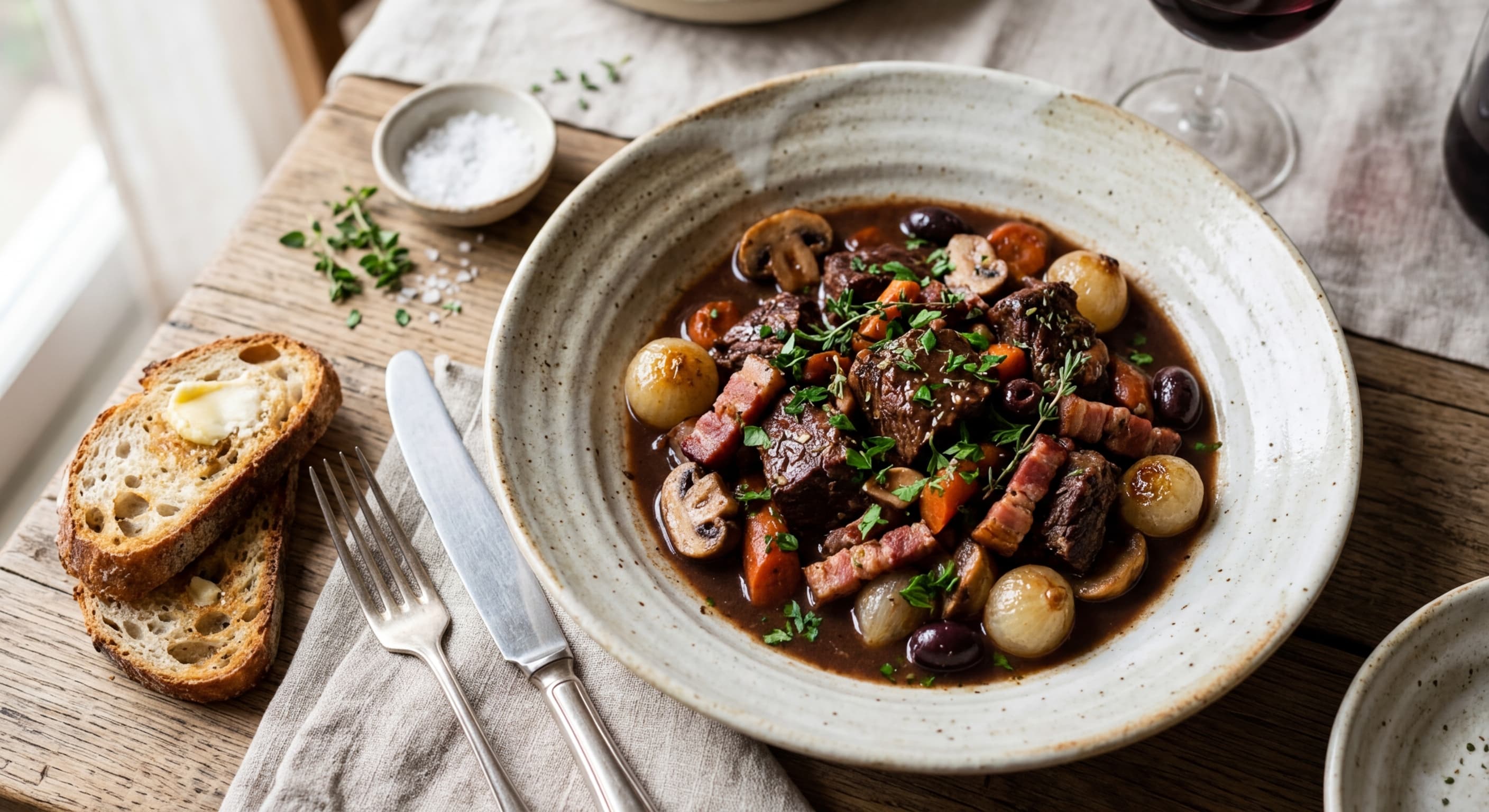 Provencal Style Beef Bourguignon