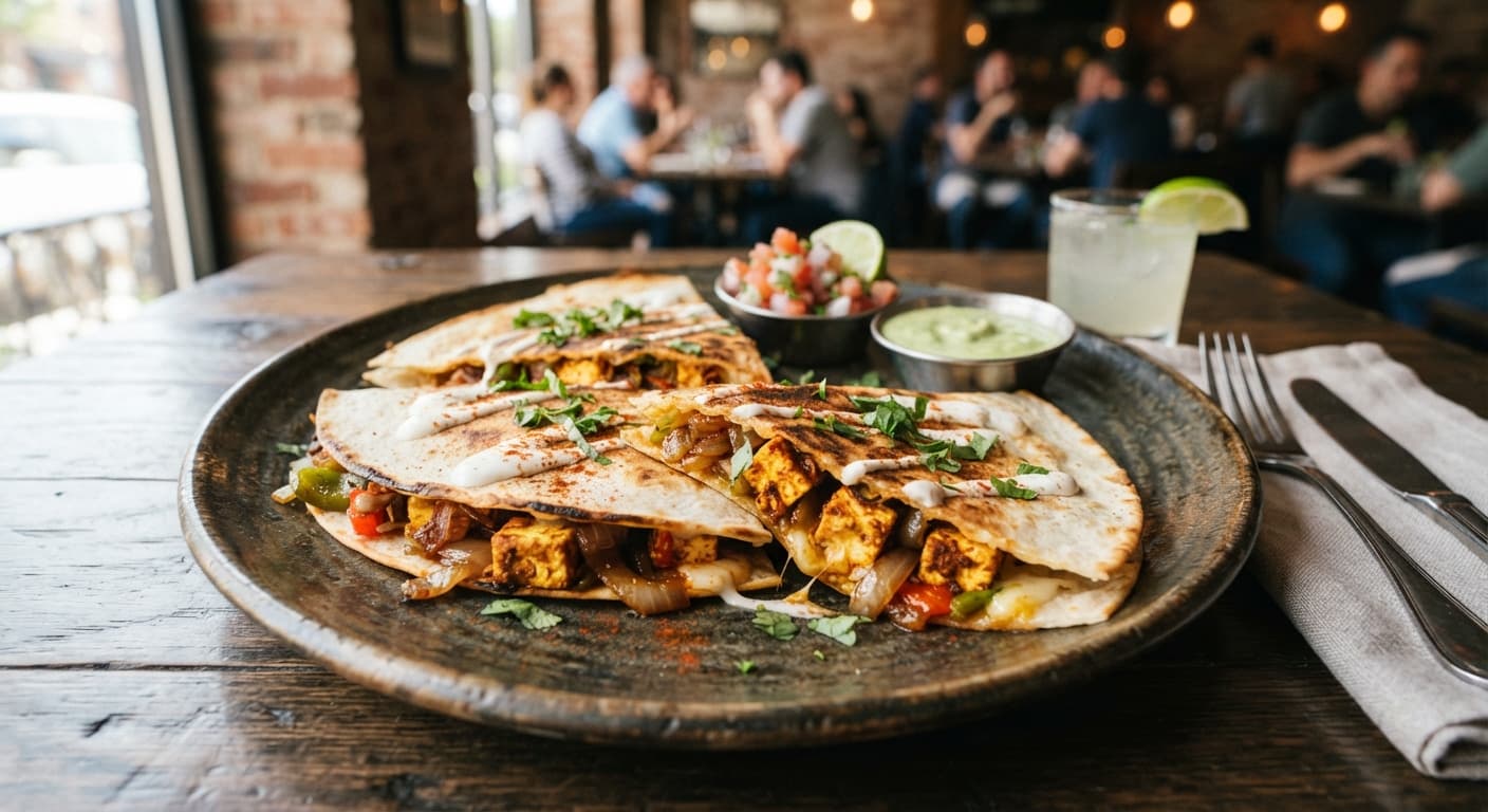 Quick Paneer Quesadilla