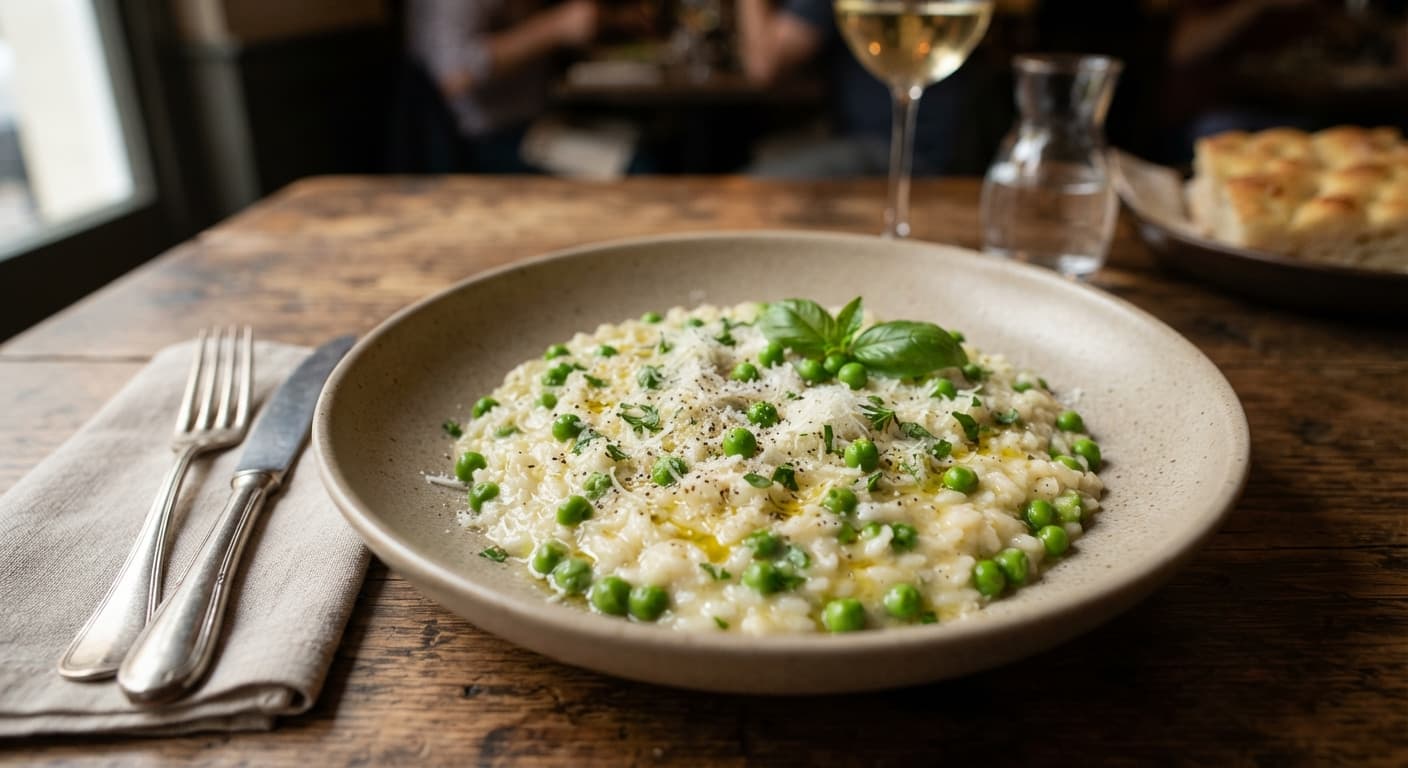 Quick Risotto with Peas