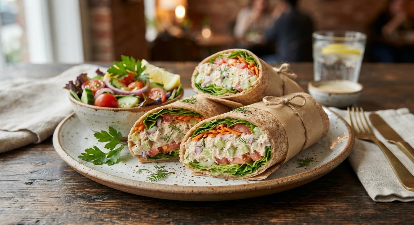 Quick Tuna Salad Wraps