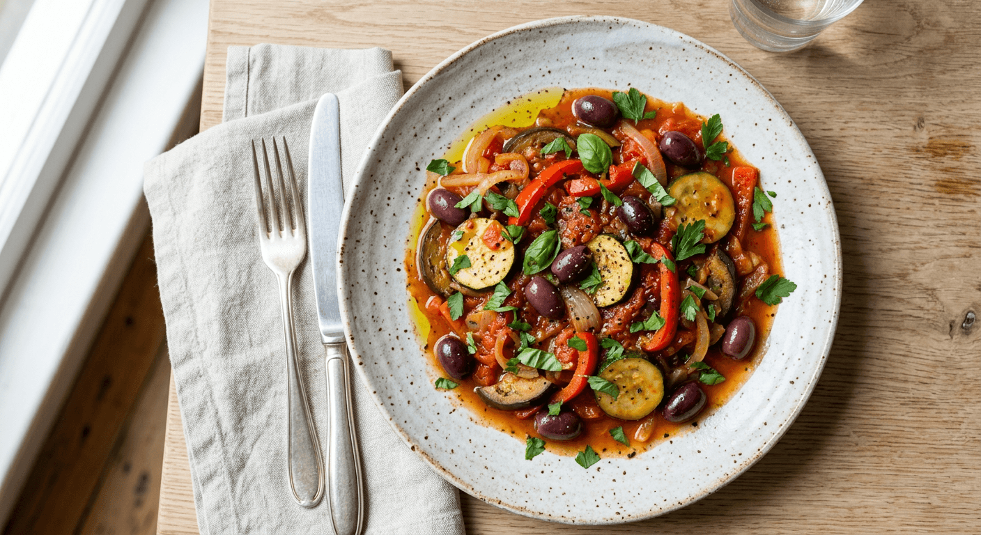 Ratatouille with Kalamata Olives