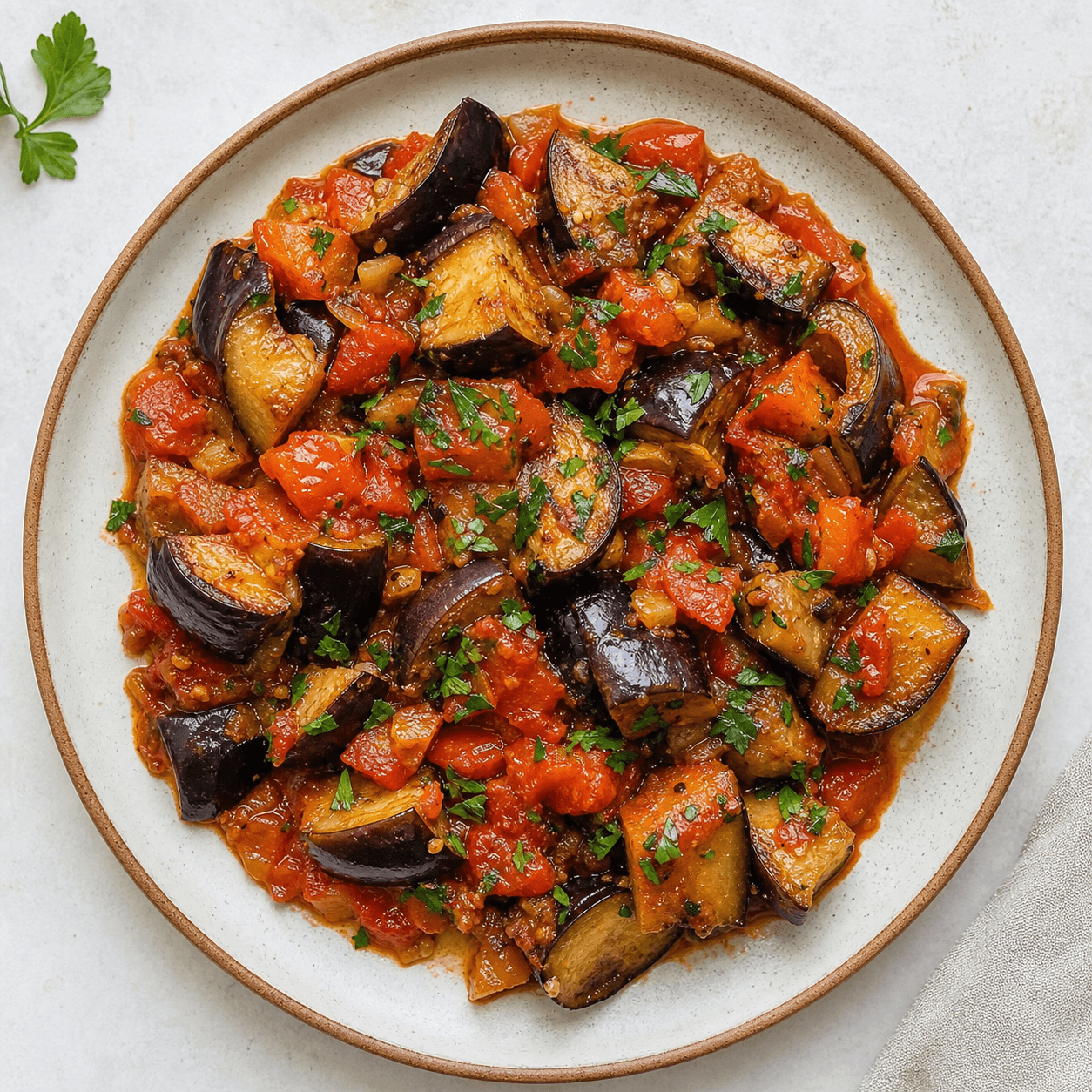 Reca-Style Eggplant & Tomato Skillet