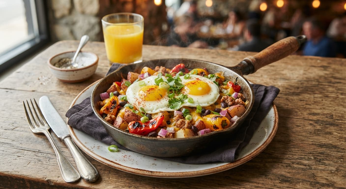 Red Potato and Mini Pepper Breakfast Skillet