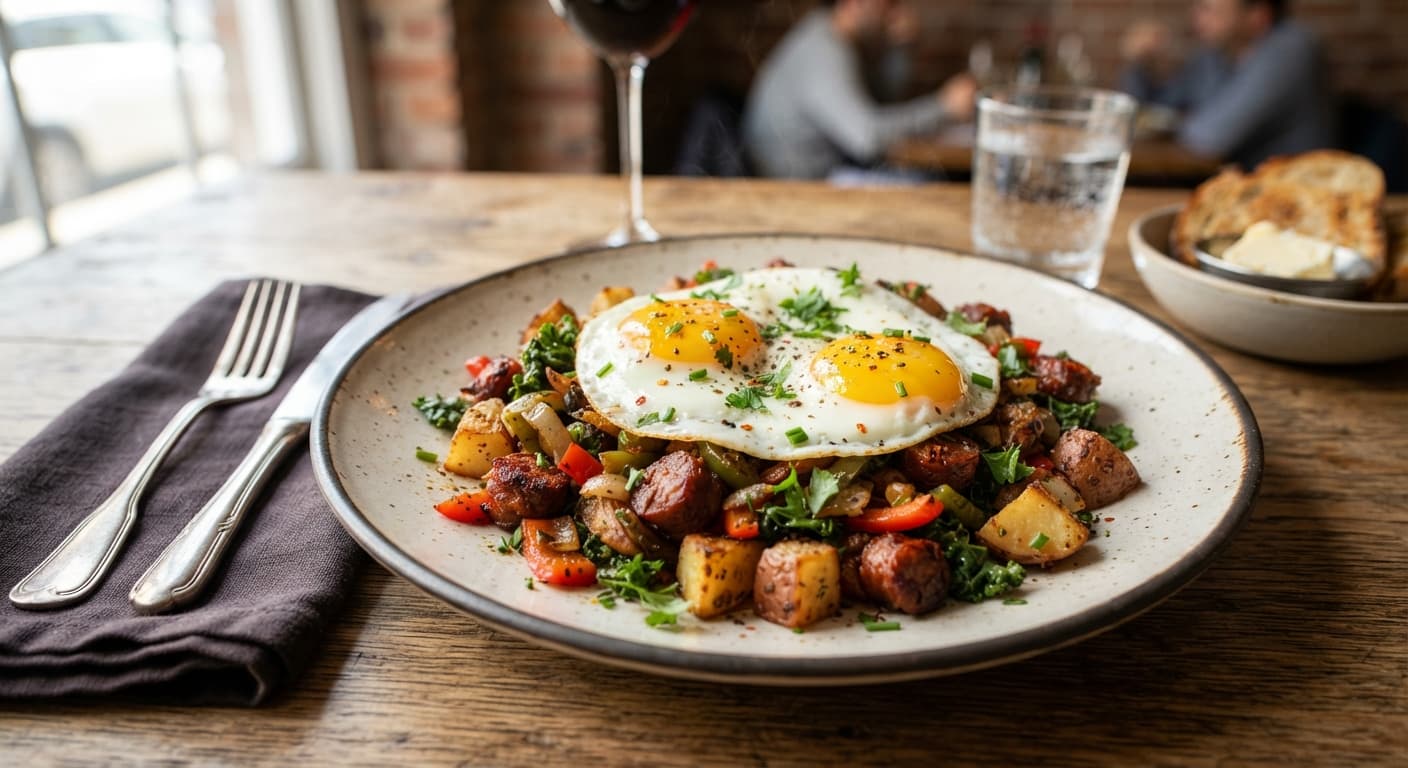 Red Potato & Egg Breakfast Hash