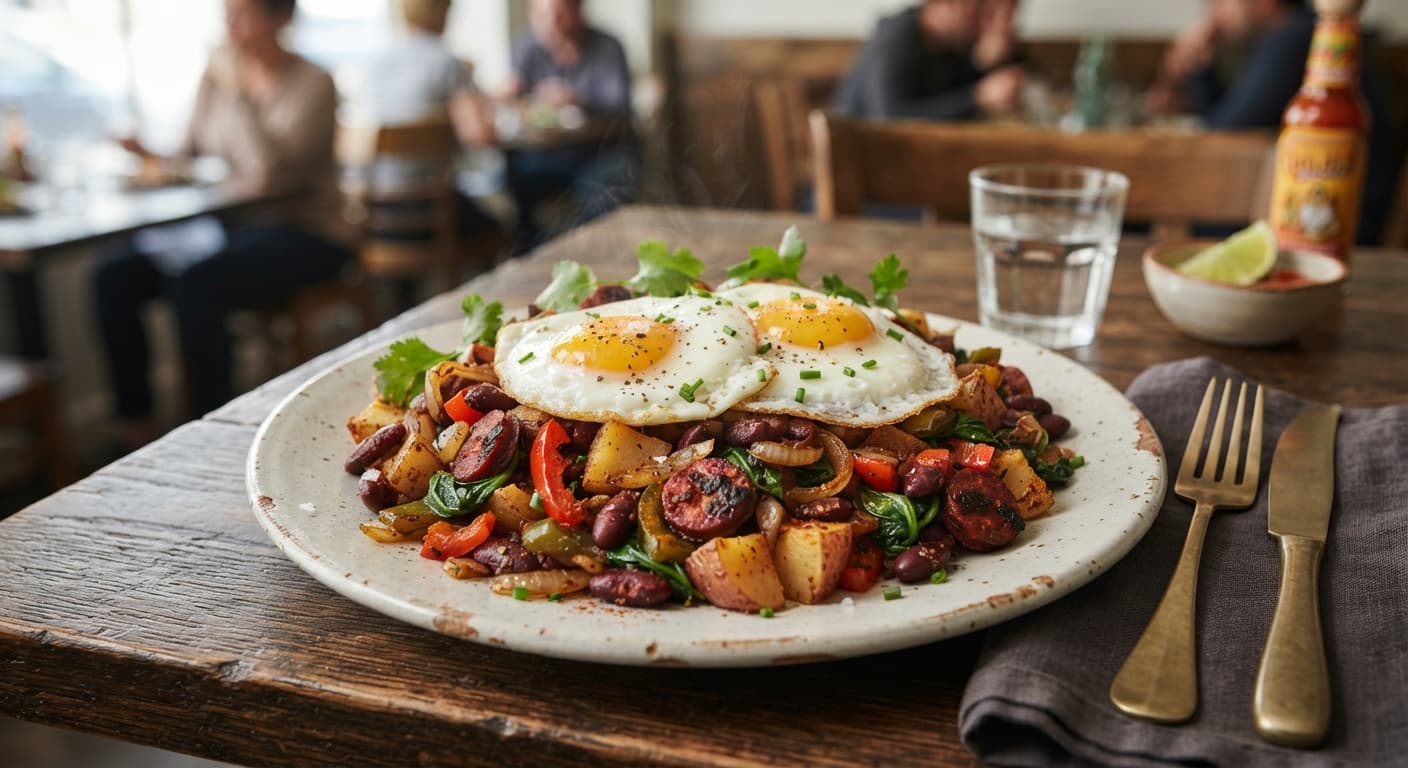 Red Potato & Kidney Bean Breakfast Hash