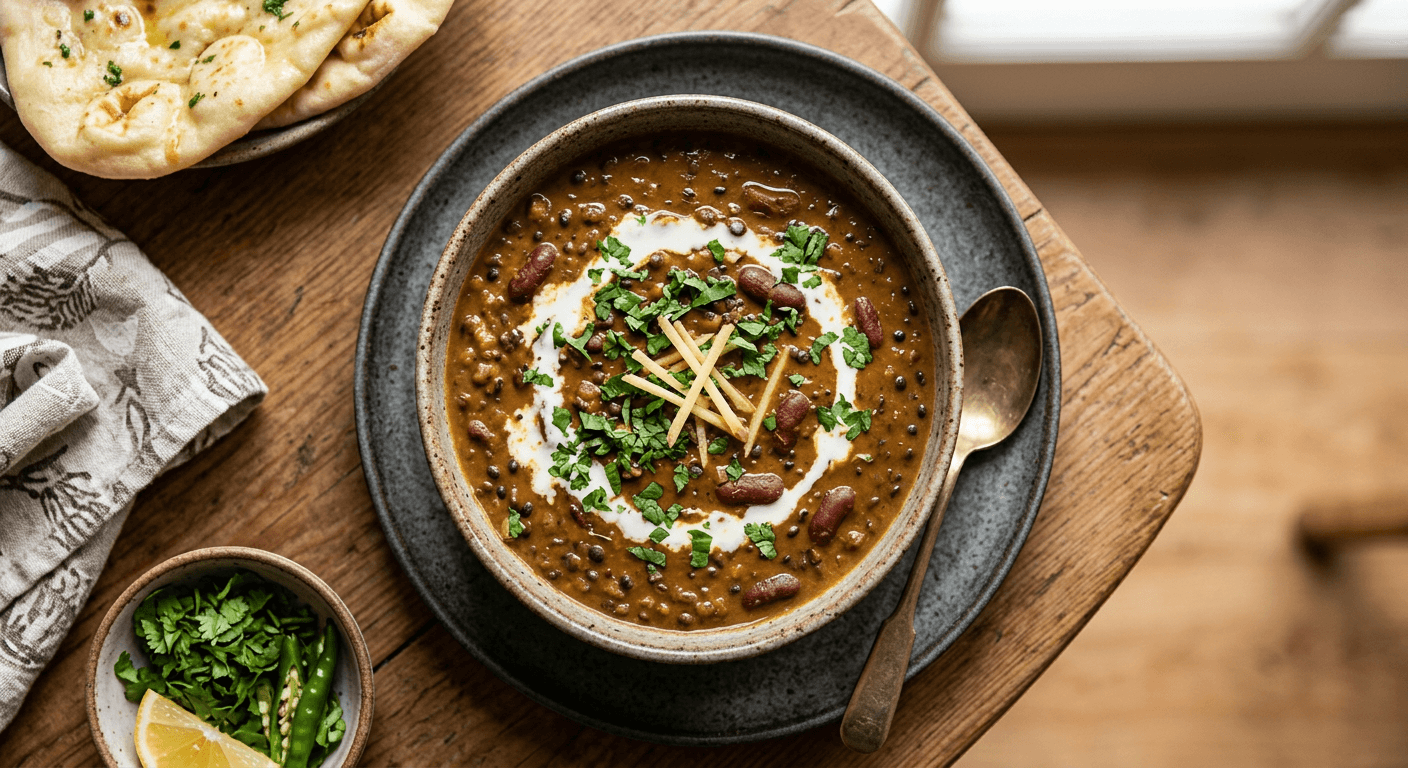 Restaurant Style Dal Makhani (Black Lentil Dal)