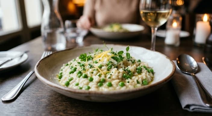 Risotto with Peas and Lemon Zest