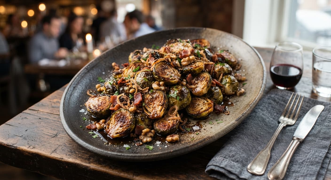 Roasted Brussels Sprouts with Balsamic Glaze