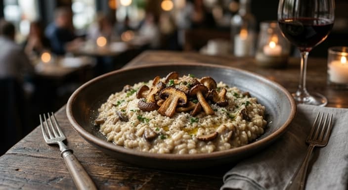 Roasted Mushroom Risotto