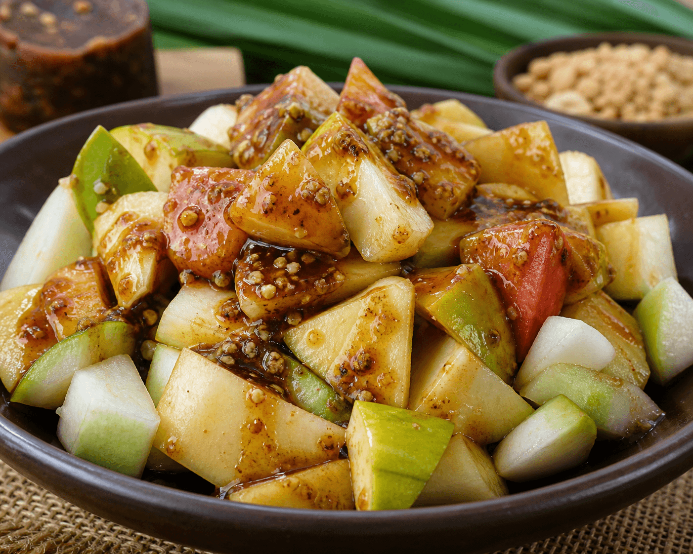 Rujak Buah (Javanese Fruit Salad with Palm Sugar Dressing)