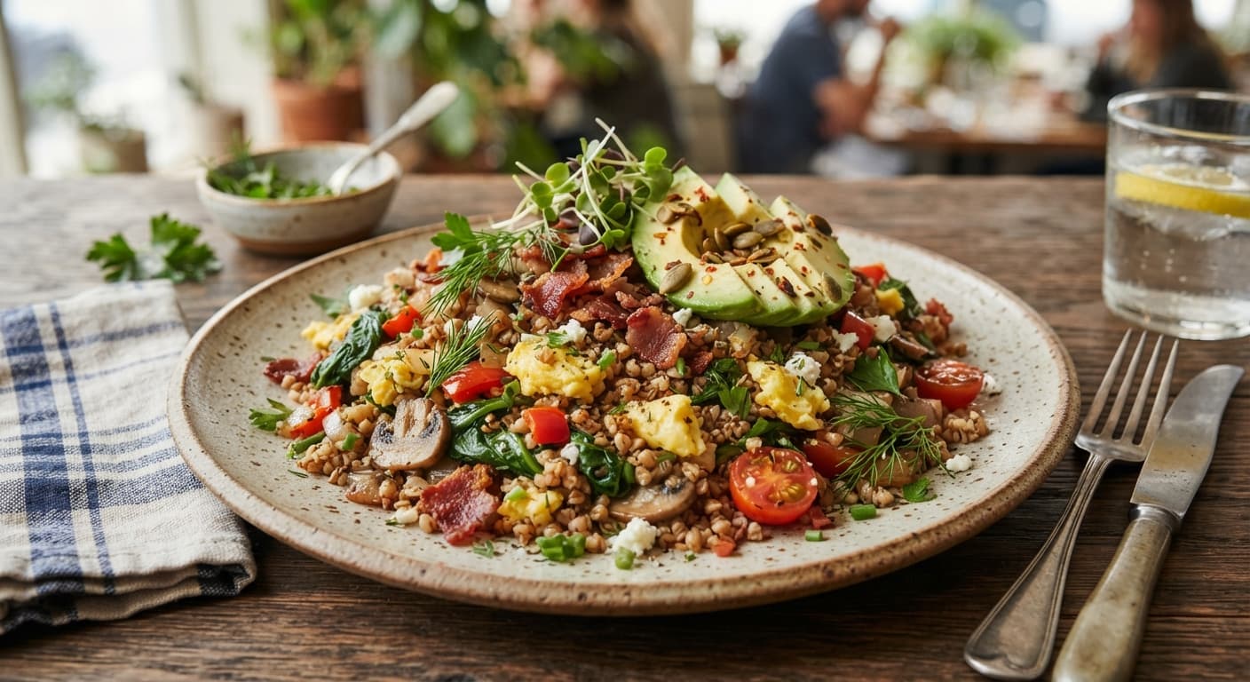 Savory Buckwheat Breakfast Scramble