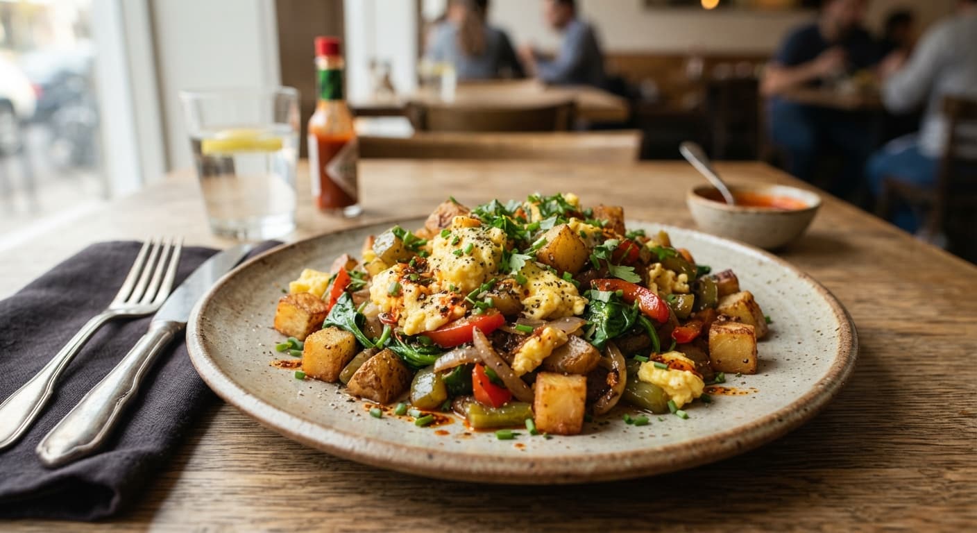 Savory Egg and Potato Scramble with Peppers