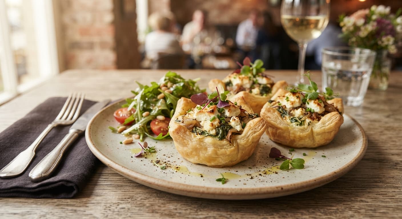 Savory Spinach and Goat Cheese Tartlets