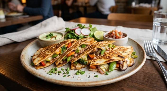 Sesame-Ginger Veggie Stir-Fry Quesadillas